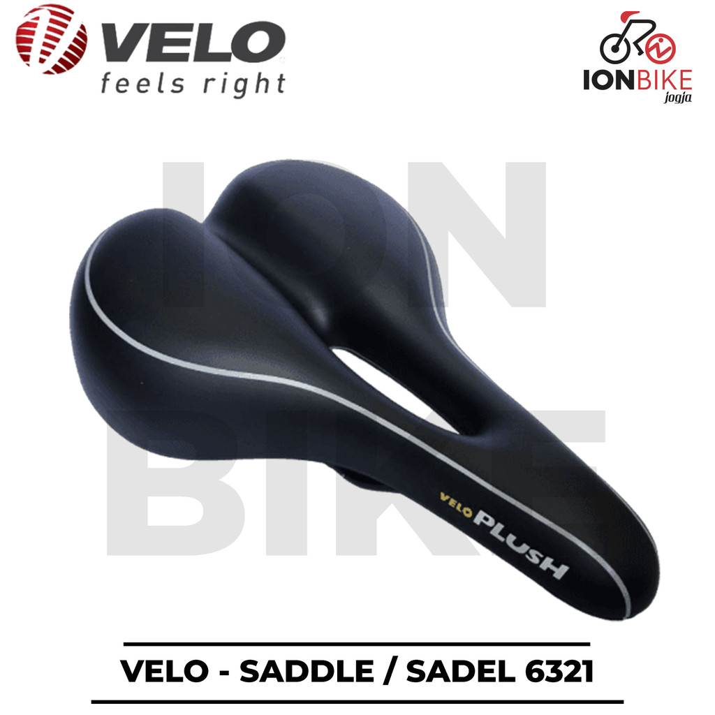 Sadel Velo 6321 Gel Saddle Sepeda MTB Balap Lubang Empuk Ergonomic Murah Roadbike Road Bike Lipat Se