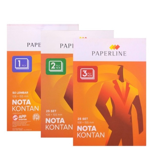 

Buku Bon Nota Kontan Kecil Paperline 1 Ply / 2 Ply / 3 Ply Rangkap NCR