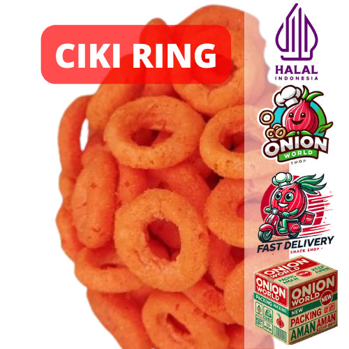 

UWD CIKI CINCIN 500gr Snack Ring Keju Ciki Ring Keju Cheese Ring Snack Keju Ring Cheese Chiki Ring Kej