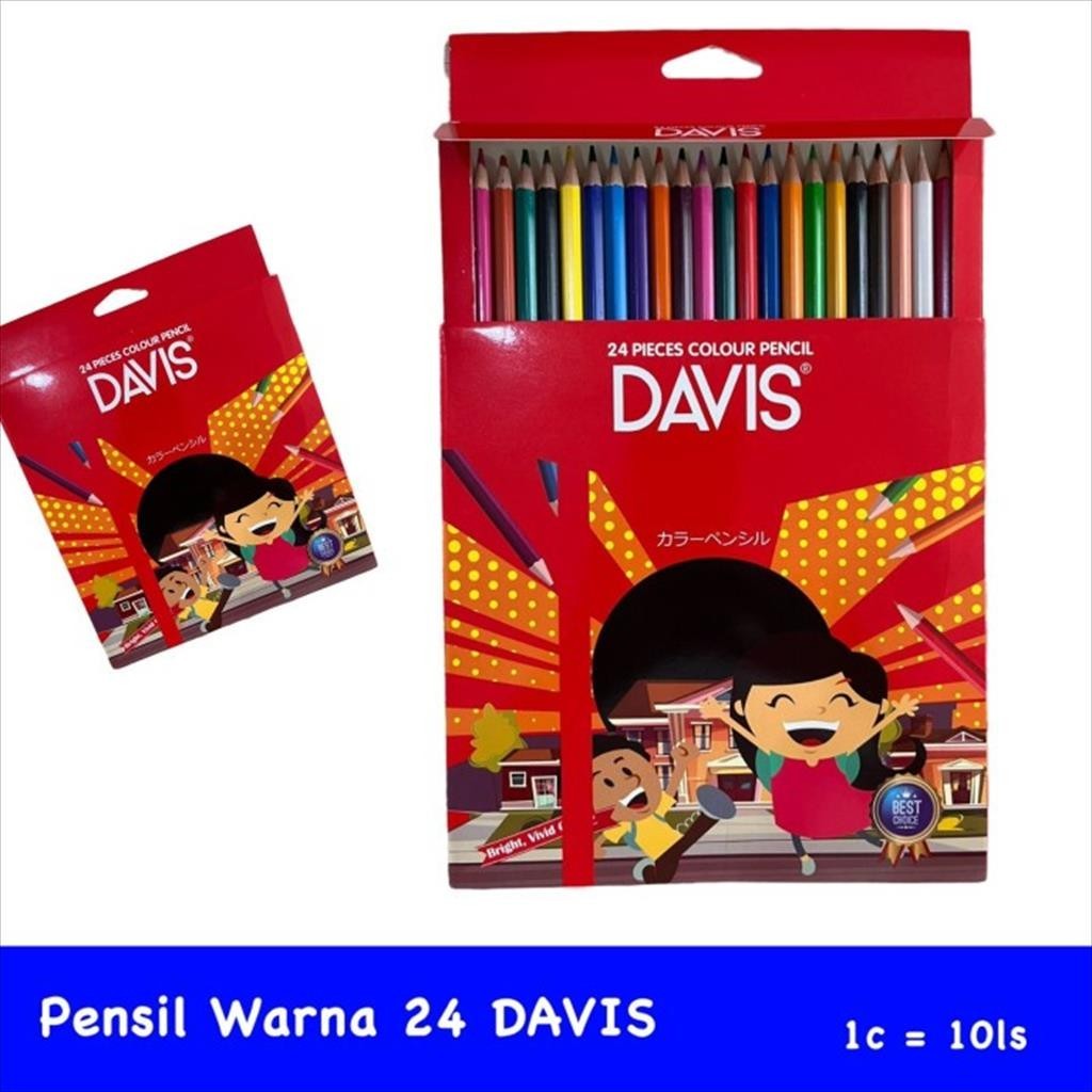 

Pensil Warna Davis 24 Warna Panjang