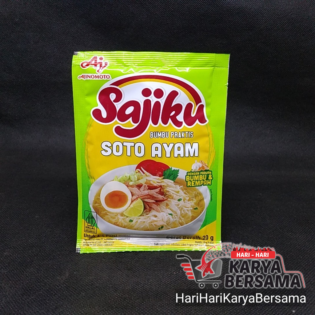 

BUMBU MASAK SAJIKU BUMBU PRAKTIS SOTO AYAM 20GR