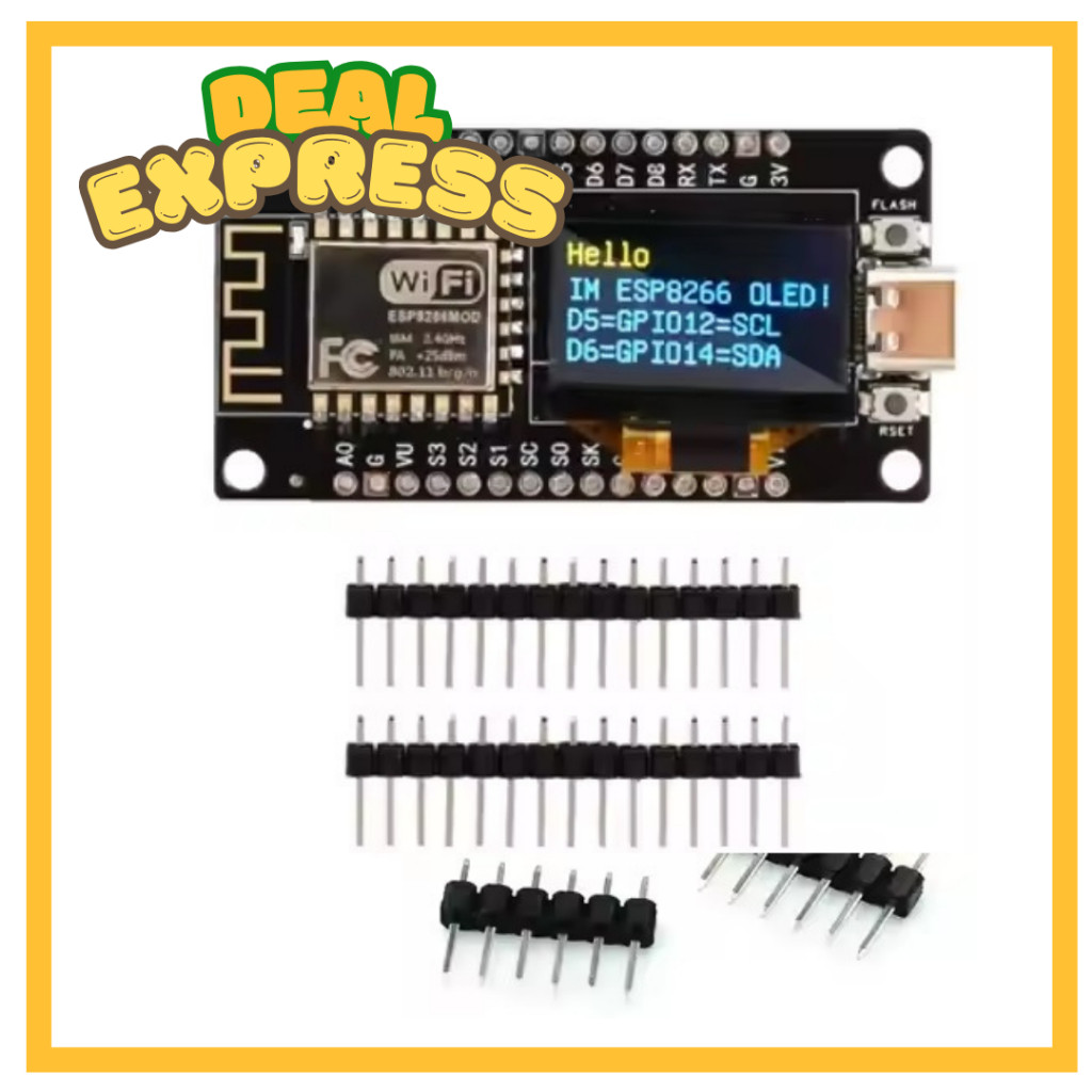 NodeMCU ESP8266 with OLED 0.96 inch built in WIFI