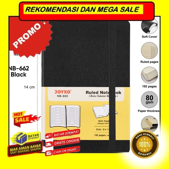 

Rekomendasi Terlaris Notebook Buku Tulis Catatan Diary Agenda Joyko Soft Cover - A6-Ruled Black Promo