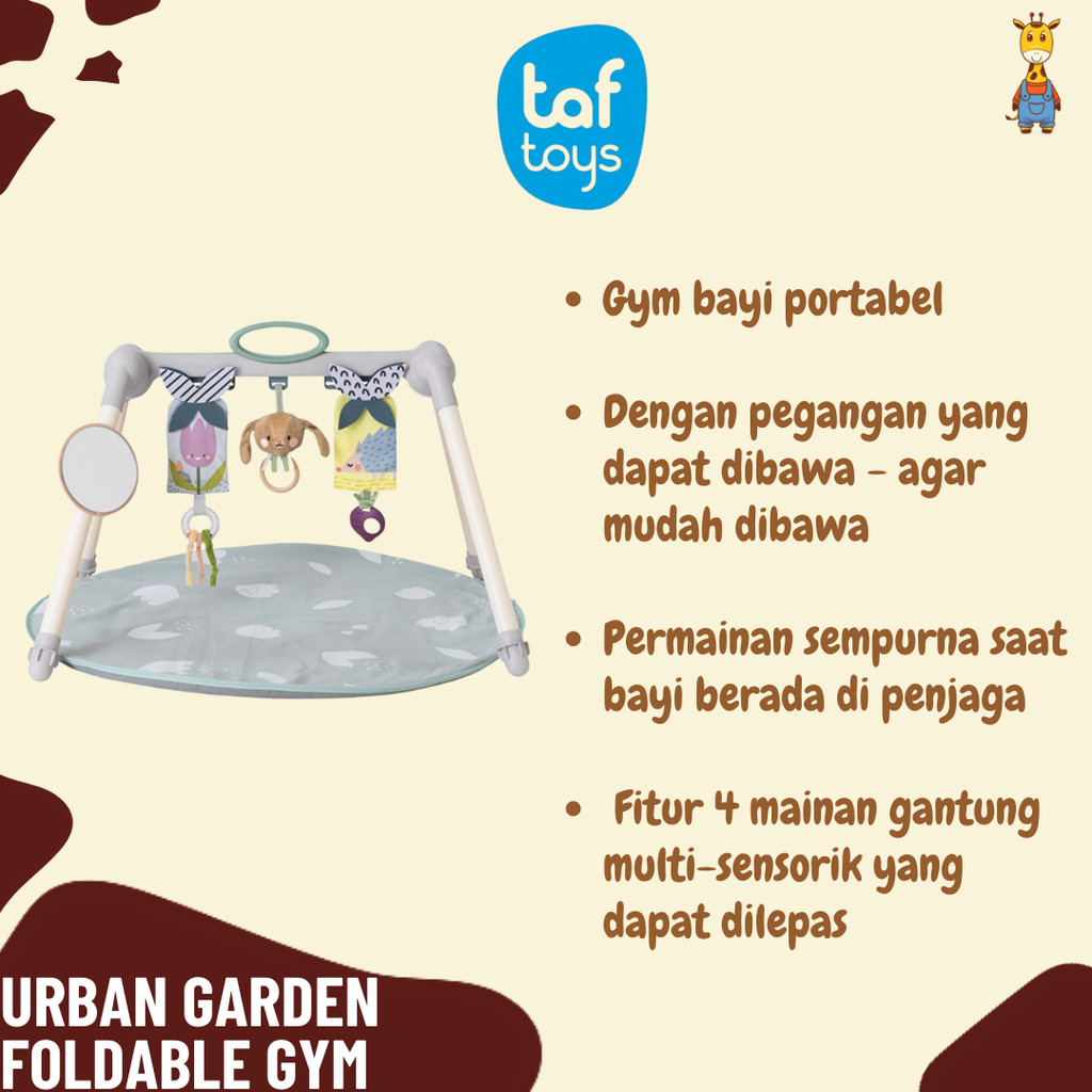 Taf Toys Urban Garden Foldable Gym - Playgym Bayi Playmat Anak