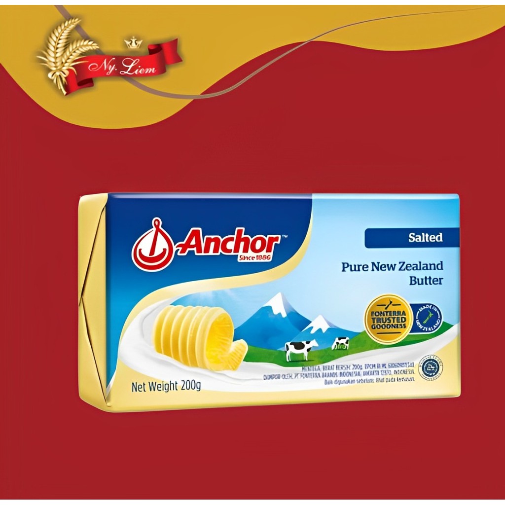 

ANCHOR Salted Butter 200gr (GOJEK/GRAB ONLY)