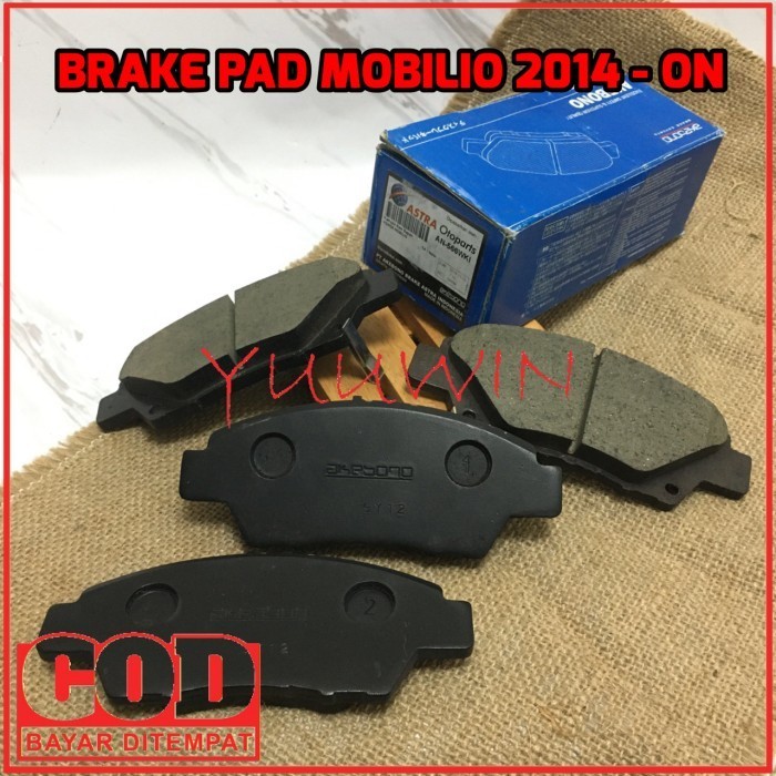 BRAKE PAD MOBILIO AKEBONO -KAMPAS REM DEPAN AKEBONO MOBILIO 2014 - NOW