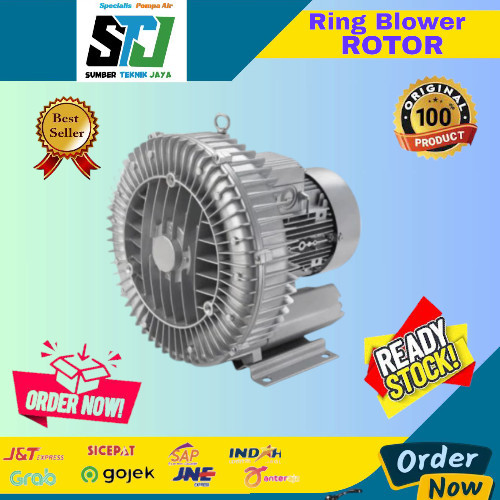 Ring Blower 2200watt 3hp 2,2kw 220volt 1phase ring blower rotor