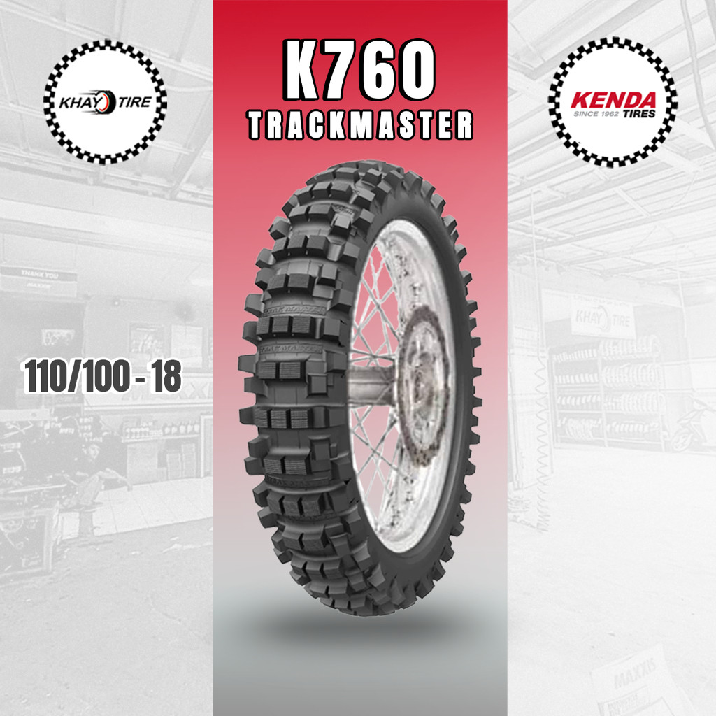 Ban Motor TRAIL KENDA TRACKMASTER 110/100 Ring 18 NON TUBELESS