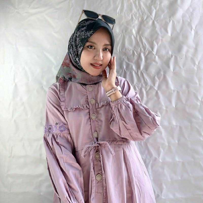 BLN GAMIS SHABRINA REMAJA dan dewasa Terbaru bordir cantik