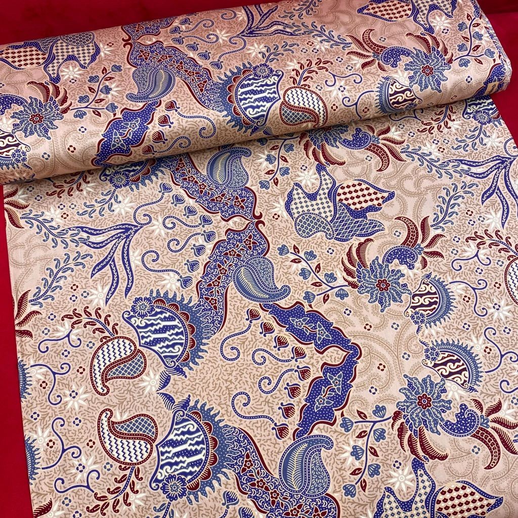 0.5 METER /Bella Donna Textile Bahan Batik Meteran Motif  Seragam Bahan Katun Batik