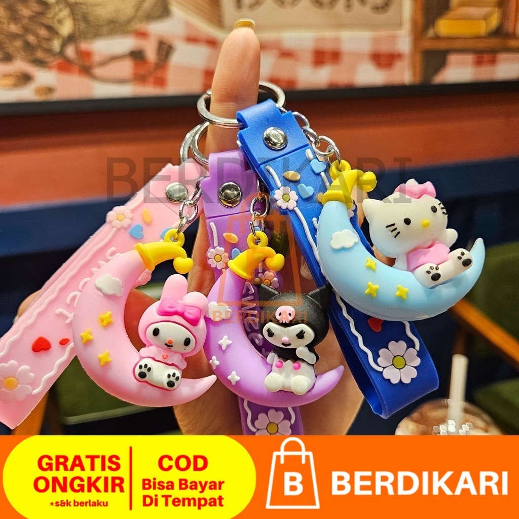 BD Gantungan Sanrio Premium Silikon Tebal / Gantungan Kunci Sanrio / Ganci Sanrio / Gantungan Kunci 