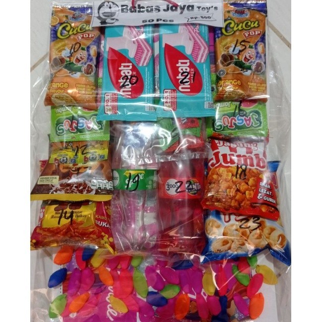 RB001 lotre balon cabut isi 50 pcs