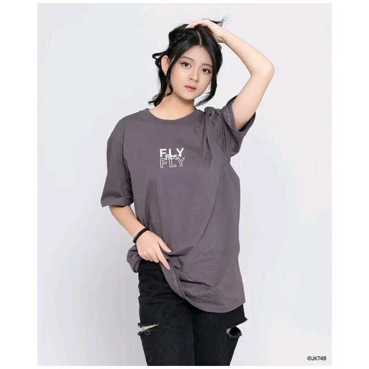 Kaos JKT48 Birthday Angelina Christy 2023 Tshirt Distro Premium-Grey