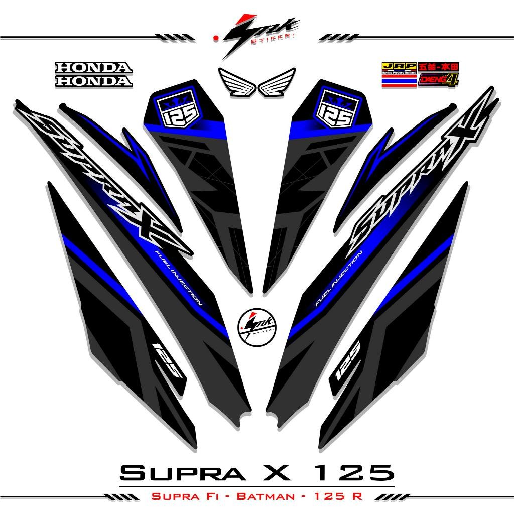 Striping Honda Supra X 125 Fi 2018 Supra X Batman