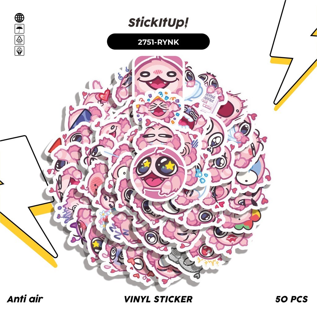 

COD 50 Pcs FUNNY CHARACTER RYANIK THE SPIDER STICKER PACK Lucu Anti Air Untuk Dekorasi Notebook Sepeda Skateboard Handphone DIY