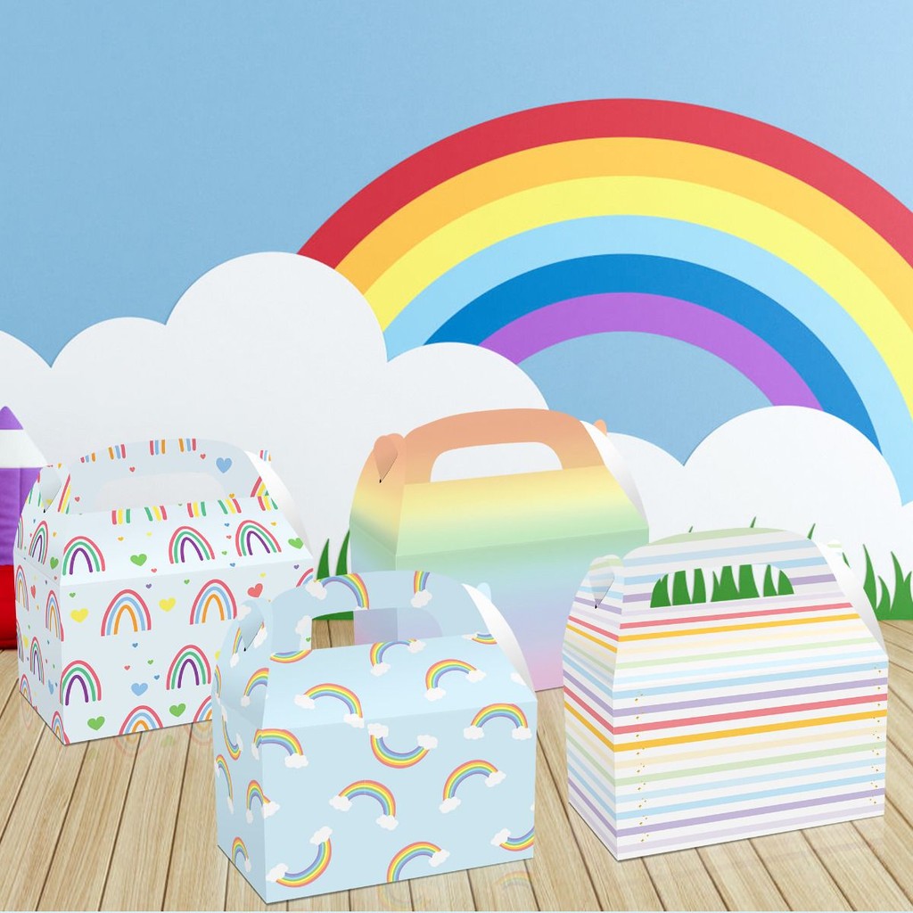 

Tas Pesta Ulang Tahun Anak Goodie Bag Jinjing Character Rainbow UnicornPaper Bag Kado
