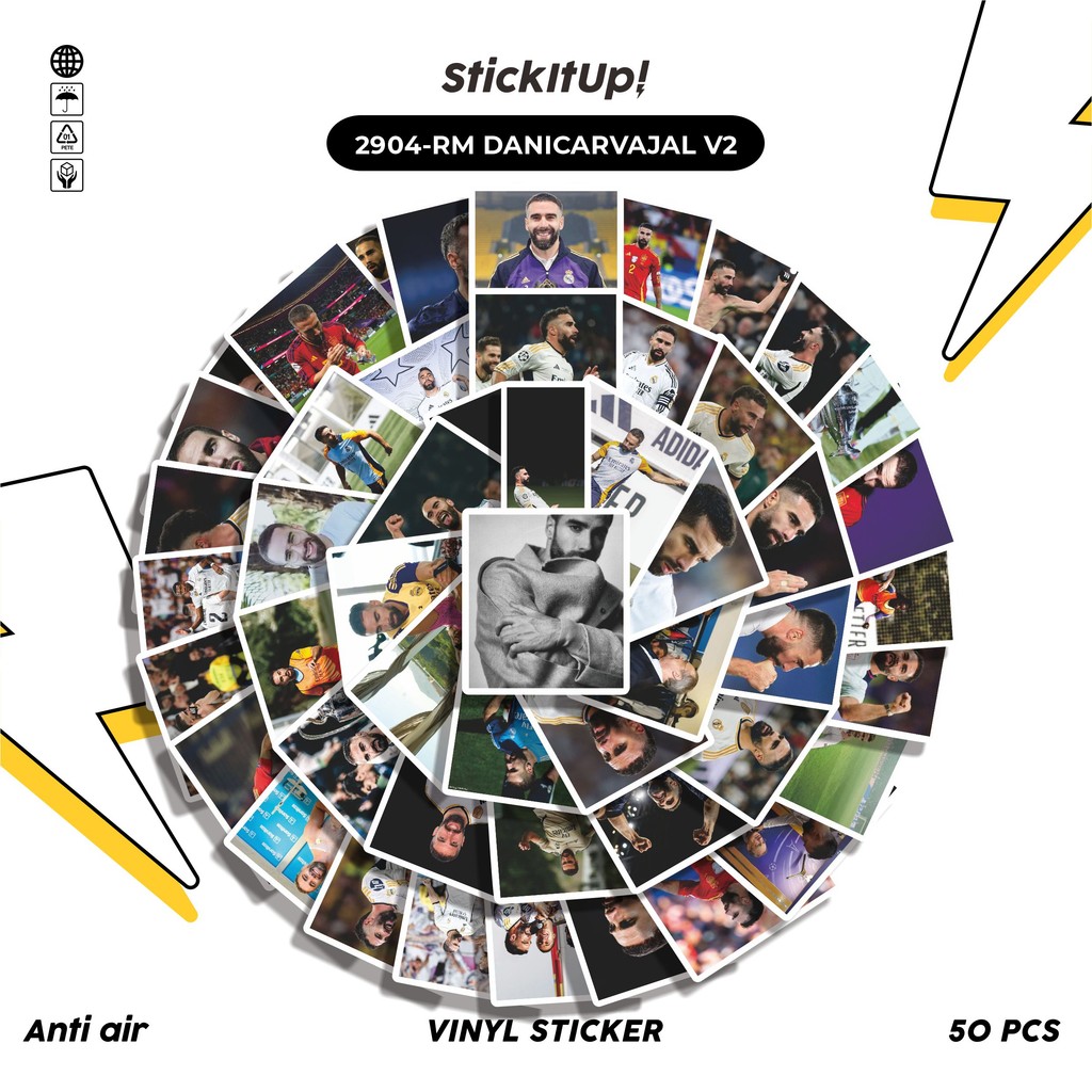 

COD 50 Pcs Stiker RM DANICARVAJAL V2 Lucu Anti Air Untuk Dekorasi Notebook Sepeda Skateboard Handphone DIY