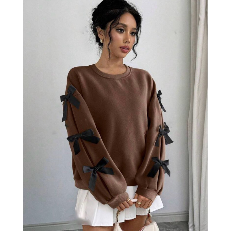 SWEATER KOREA / SWEATER CROP TOP / HERRIA SWEATER