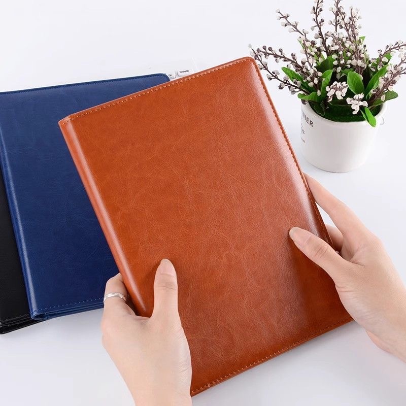 

Multifunctional A5 Conference Folder Business Stationery PU Leather Contract File Folders Binder Office Desk Organizers Supplies