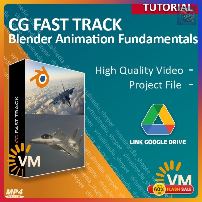 CG FAST TRACK – BLENDER ANIMATION FUNDAMENTALS | DVD DASAR TUTORIAL  BELAJAR ANIMATION BLENDER 3D Te