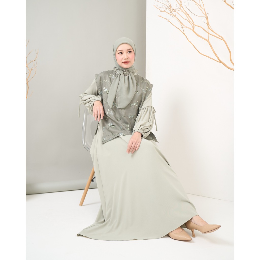 Malya Dress | Gamis & Vest by At_Muflih