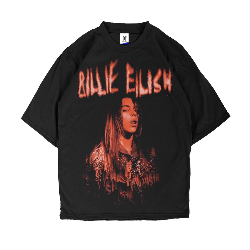 OVERSIZE BILLIE EILISH / TSHIRT BILLIE EILISH / Billie eilish orange TSHIRT / BAJU KAOS TUMBLR TEE