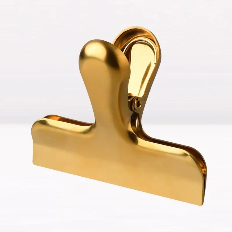 

Beautiful Spring Clips Luxurious Rose Gold Metal Clip Paper Organizer Student Teacher Stationery School Office Supplies
