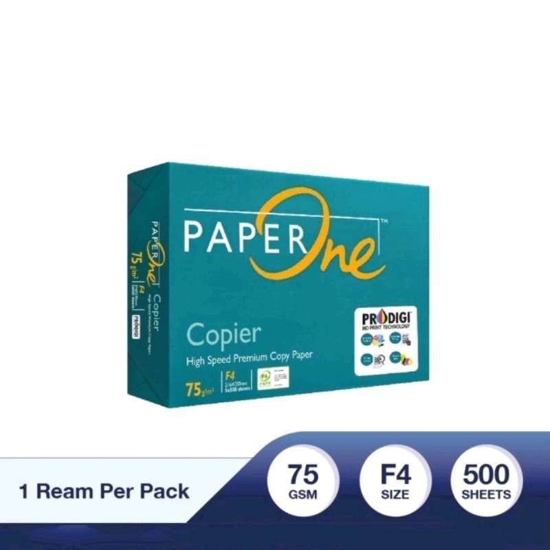 

Paper One Kertas HVS F4 75gr Copier 500 Sheets (1 Ream)