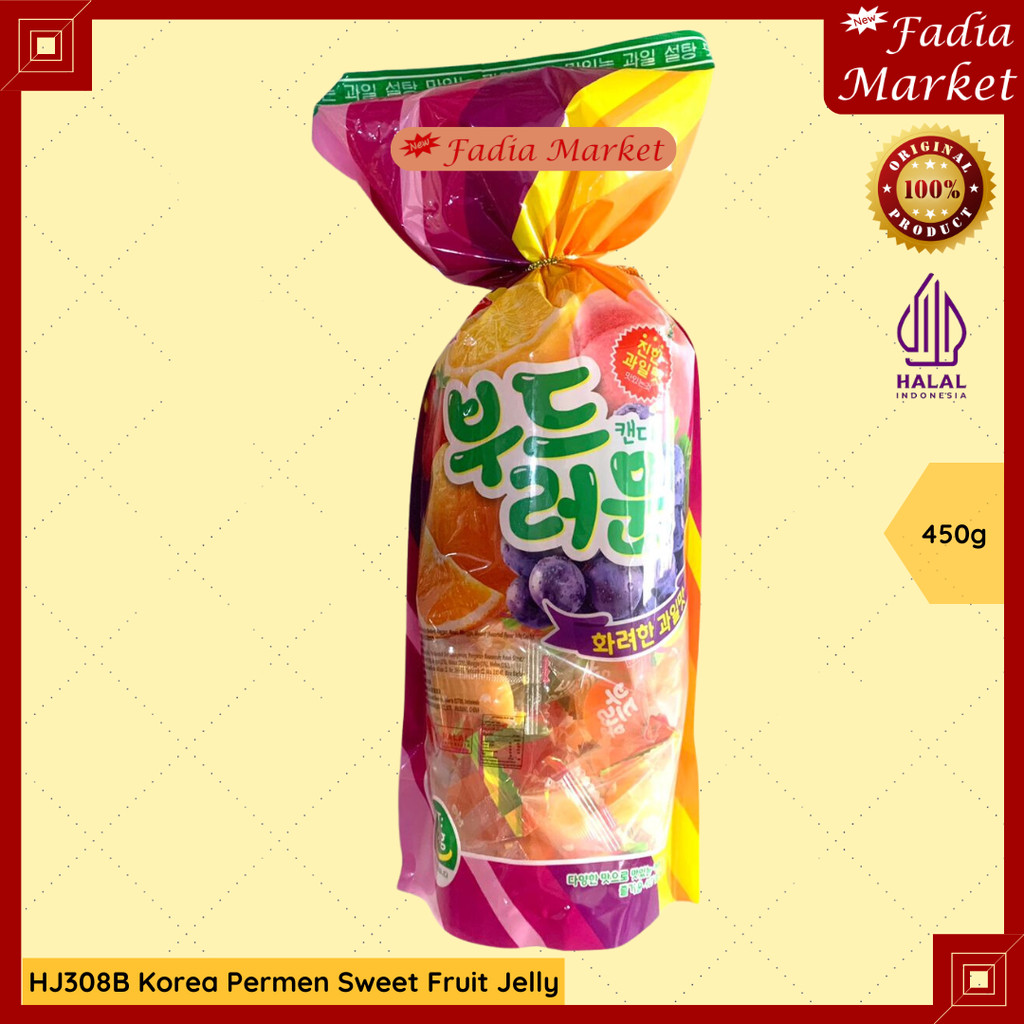 

PERMEN IMLEK SINCIA HJ308B Korea Sweet Fruit Jelly Buah Aneka Rasa 450g