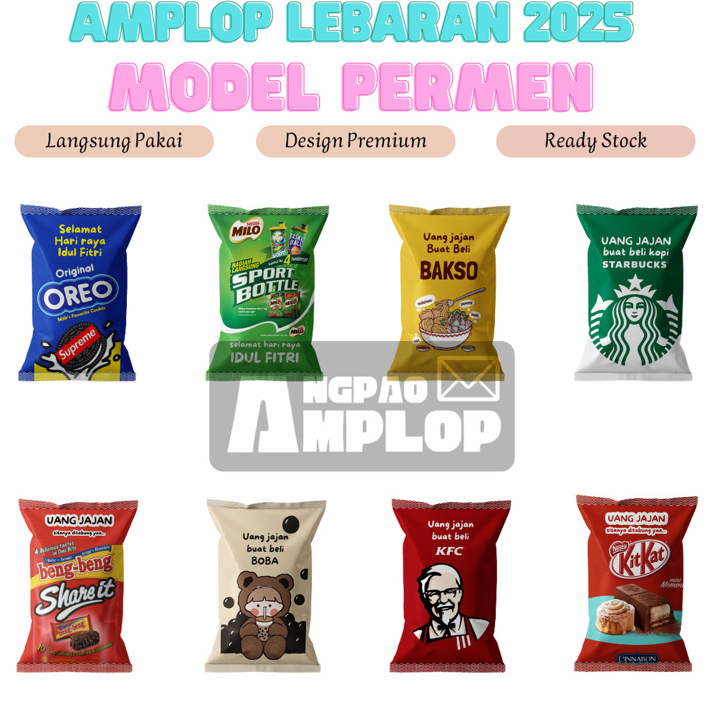 

Amplop Lebaran 2025 Model Permen