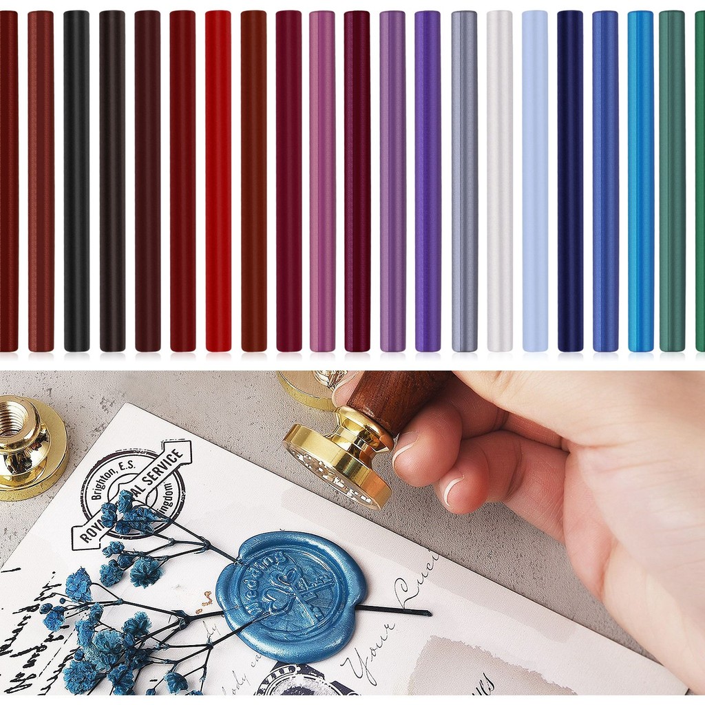 

10Pcs Seal Wax Sticks For Melting Glue Gun Sealing Wax Sticks Wedding Party Invitation Sealing Wax For Fashion Gift Decoration