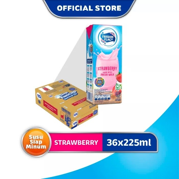 

New Item FRISIAN FLAG UHT STRAWBERRY 36X225ml