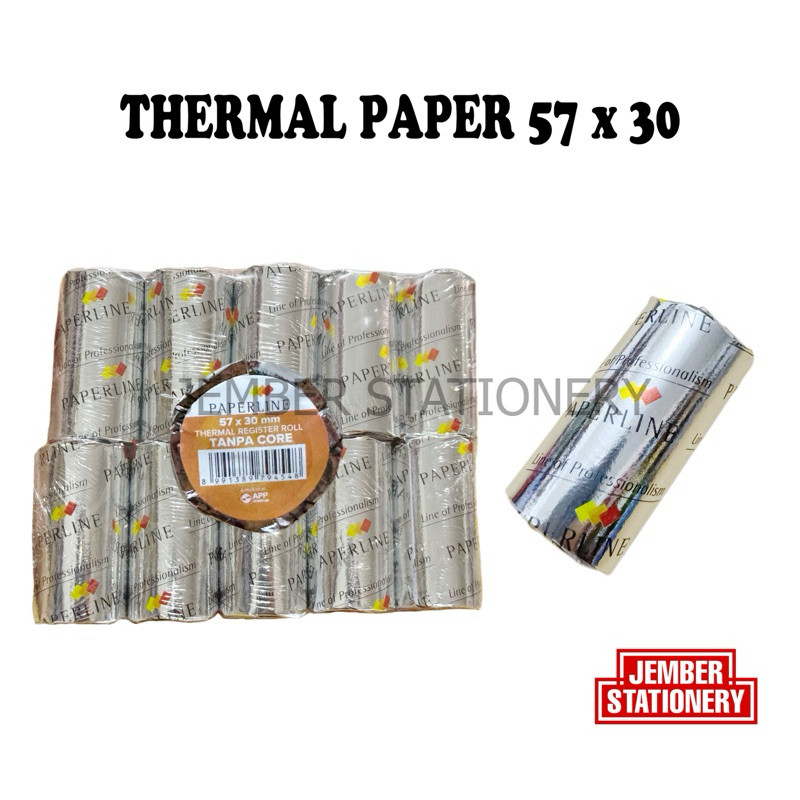 

(1rol) Kertas Thermal 57x30mm Coreless PPL