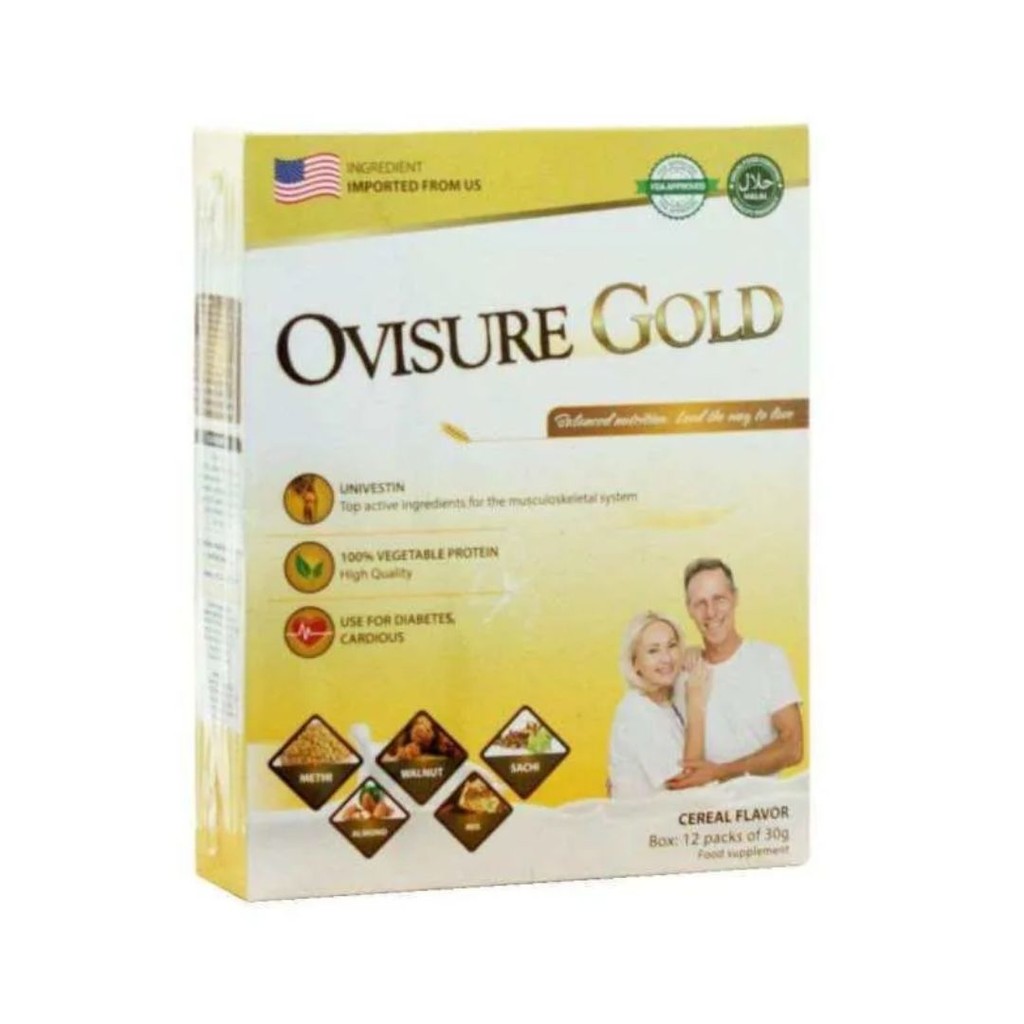 

OVISURE GOLD PLUS CEREAL FLAVOR SUSU LEAD THE WAY TO LOVE 30 gr 12 packs