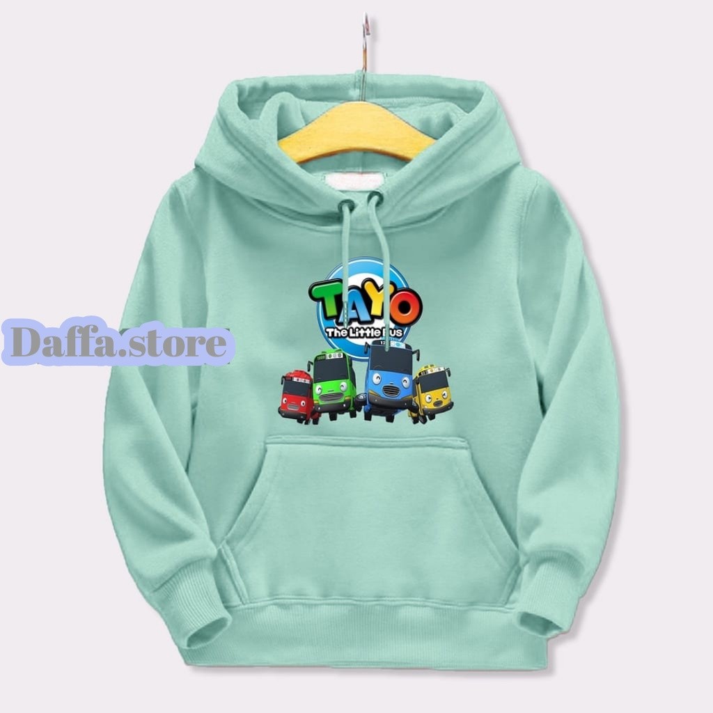 Sweater MOBIL TAYO Anak Laki Laki Perempuan Sweater Anak Usia 2 3 4 5 6 7 8 9 10 11 12 Tahun/Jaket A