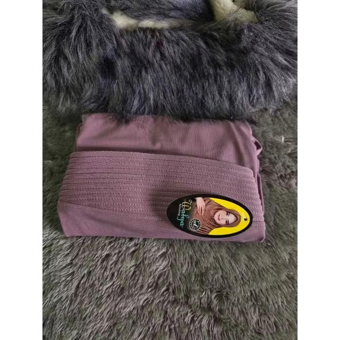 Kerudung Instan Hijab Bergo Rumana Bahan Jersey Korea Walya - Muslim - hitam