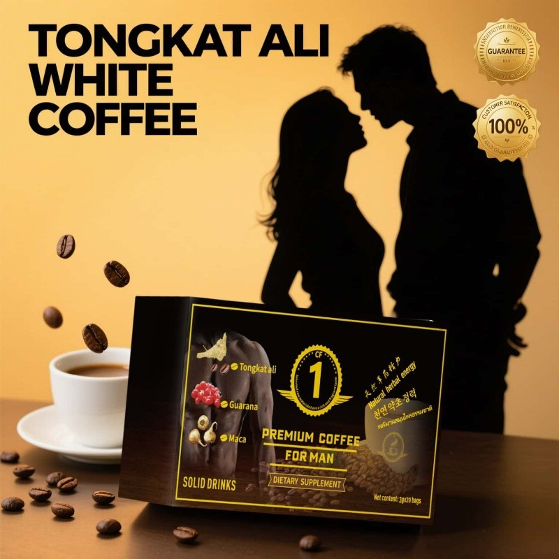 

Authentic CF1 Malaysian Tongkat Ali - Imported Original Formula, Boost Men's Energy Instantly with Kabat Coffee