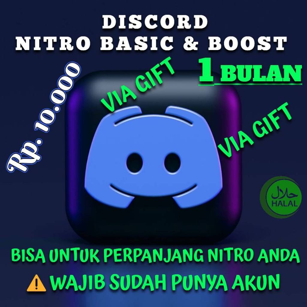 Discord Nitro BaSic & Boost 1 Month (WORLDWIDE)