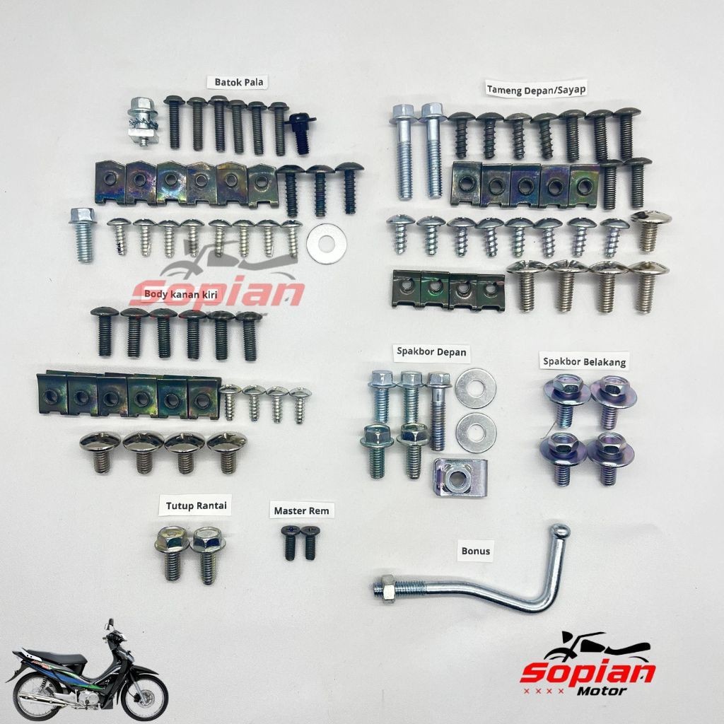 baut body karisma Full Set / baut body karisma 125 / baut karisma full set