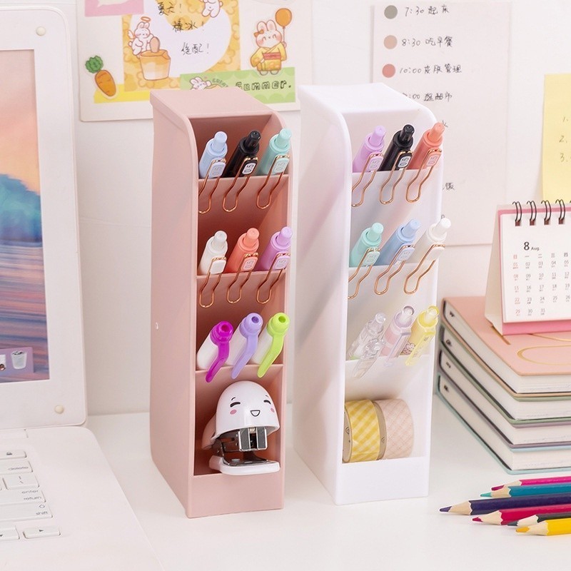 

Kotak Pensil Miring Tempat Organizer 4 Layer Multifungsi Alat Tulis Rumah Kantor Make Up 933