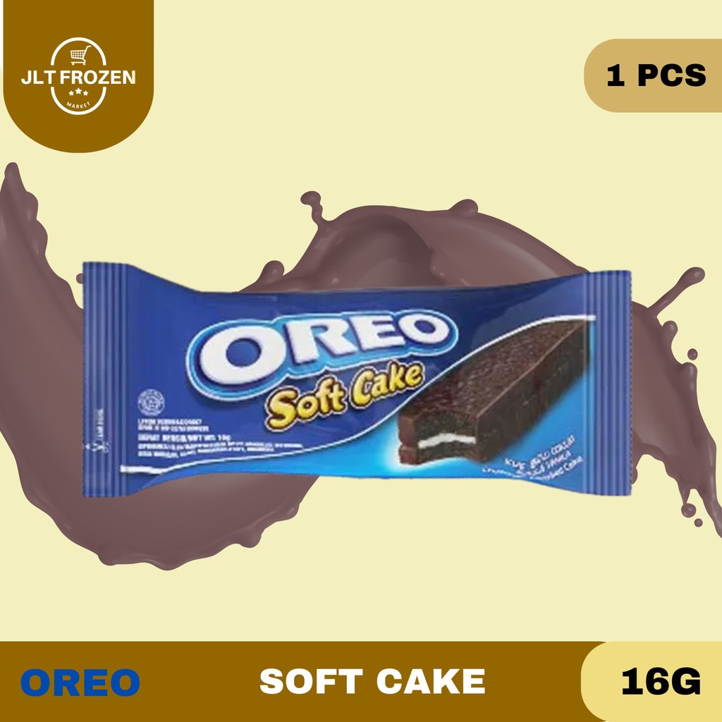 

Oreo Soft Cake / Cake Space Dunk / Bolu Oreo / Bolu Coklat Dengan Krim Vanilla 16g 1 PCS