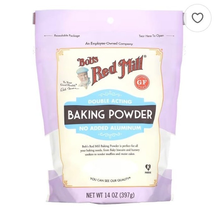 

baking powder double acting Bob's Red Mill/397gr/gluten free/asli USA
