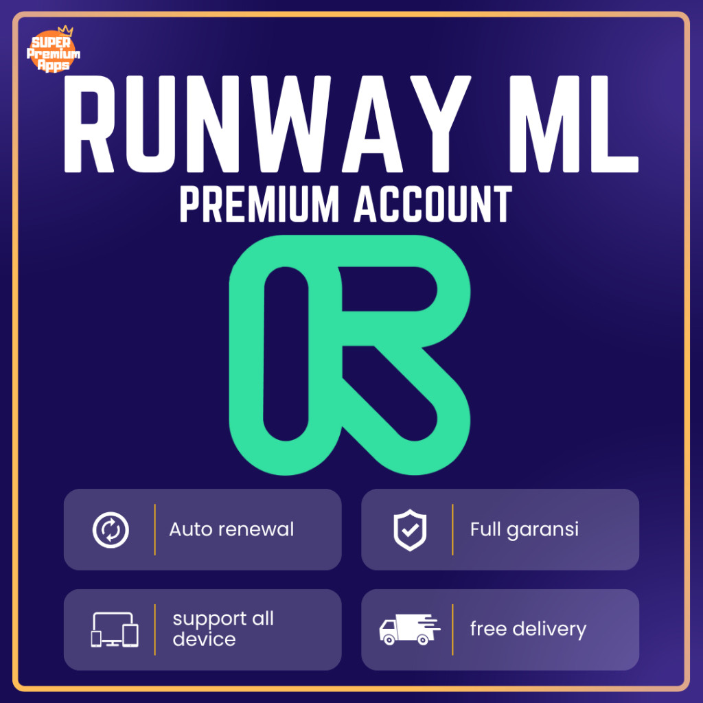 [1 Bulan] RunwayML Unlimited Plan GEN 3 Alpha | AI Video Generator | Full Garansi