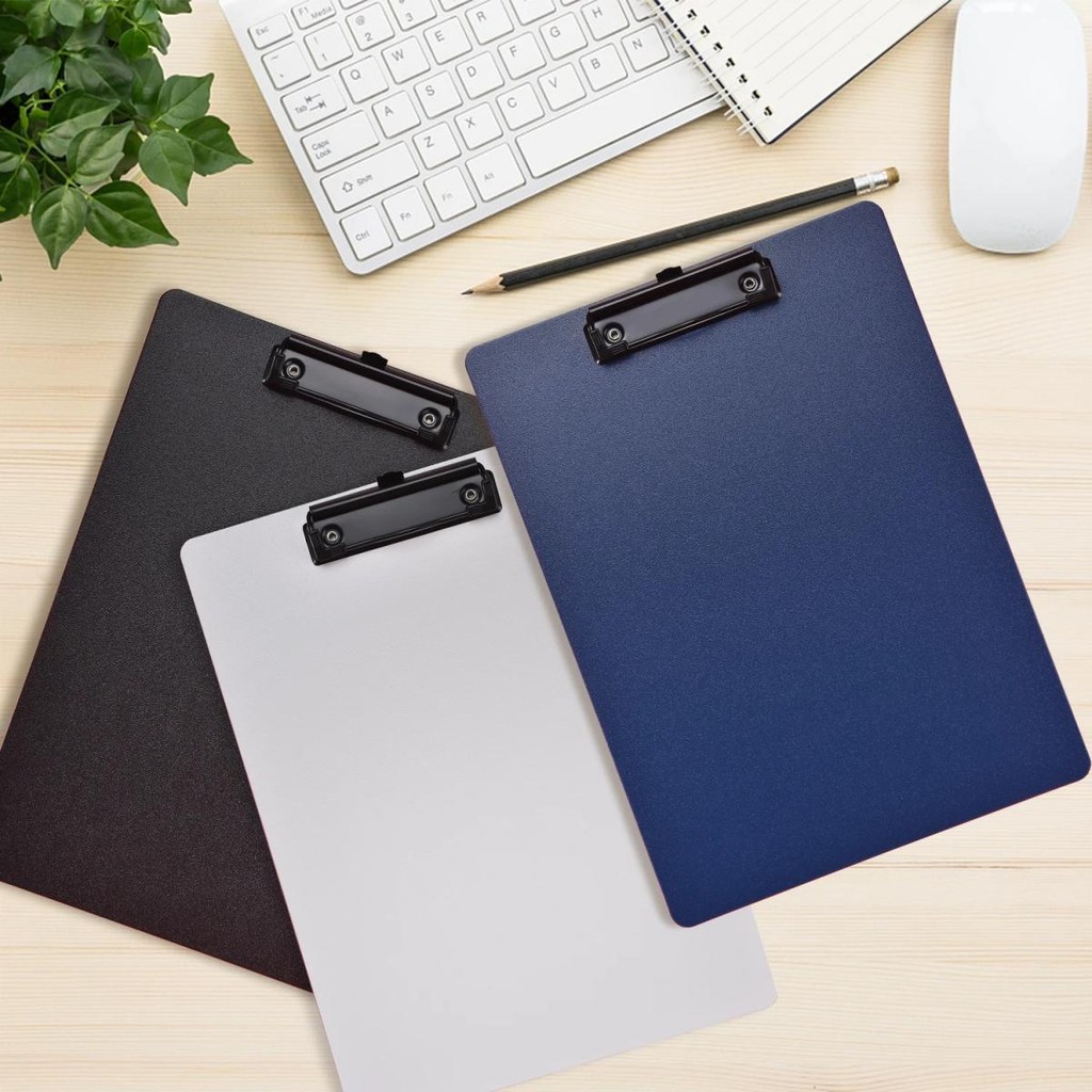 

A4 File Folder Clipboard Writing Pad Memo Clip Board Clips Test Paper Storage Organizer School Supplies Office Stationary