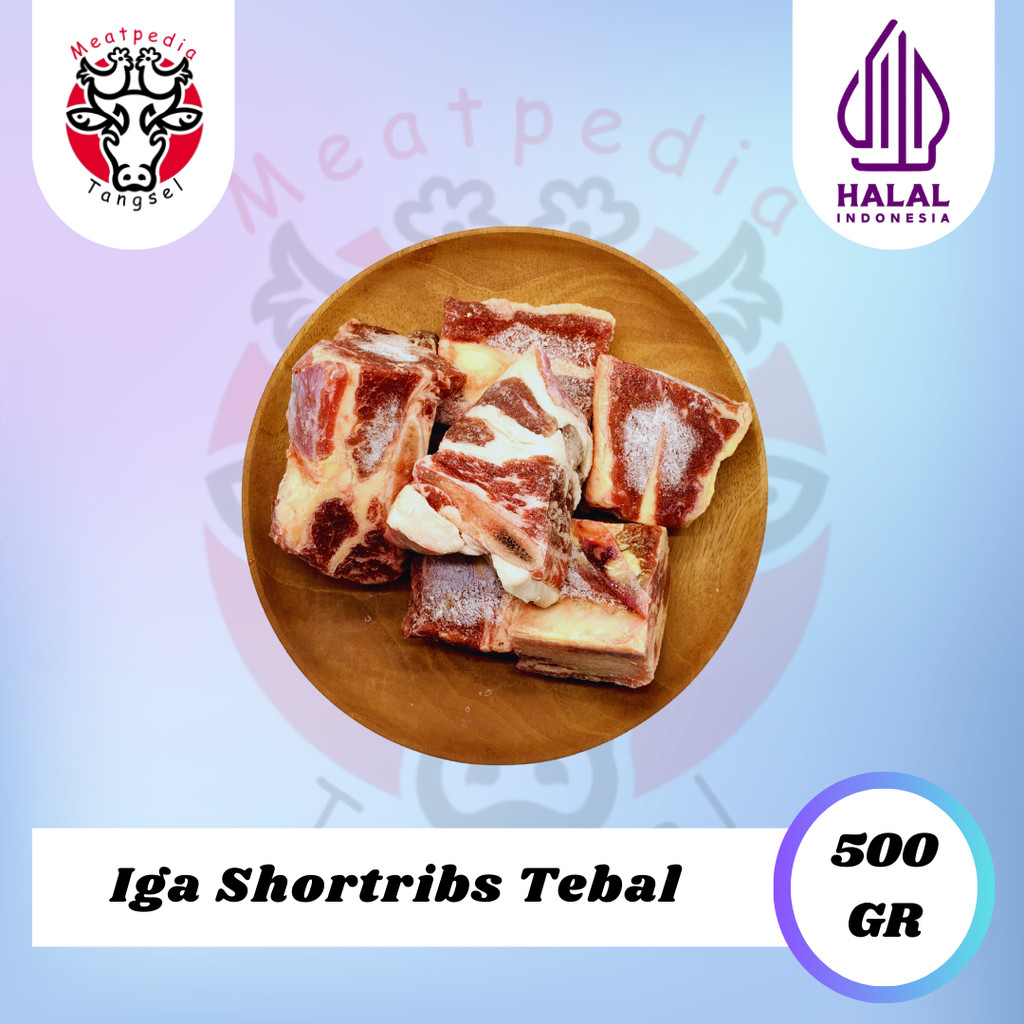 

Daging Iga Sapi Shortribs AUS / Iga Daging Tebal 500gr