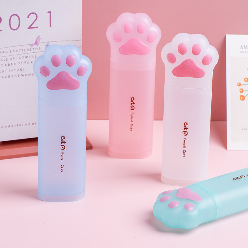 

Cat Paw Shape Cute Pencil Case Student Large Capacity Cartoon Pencil Box Kawaii Stationery School Office Supplies Gift