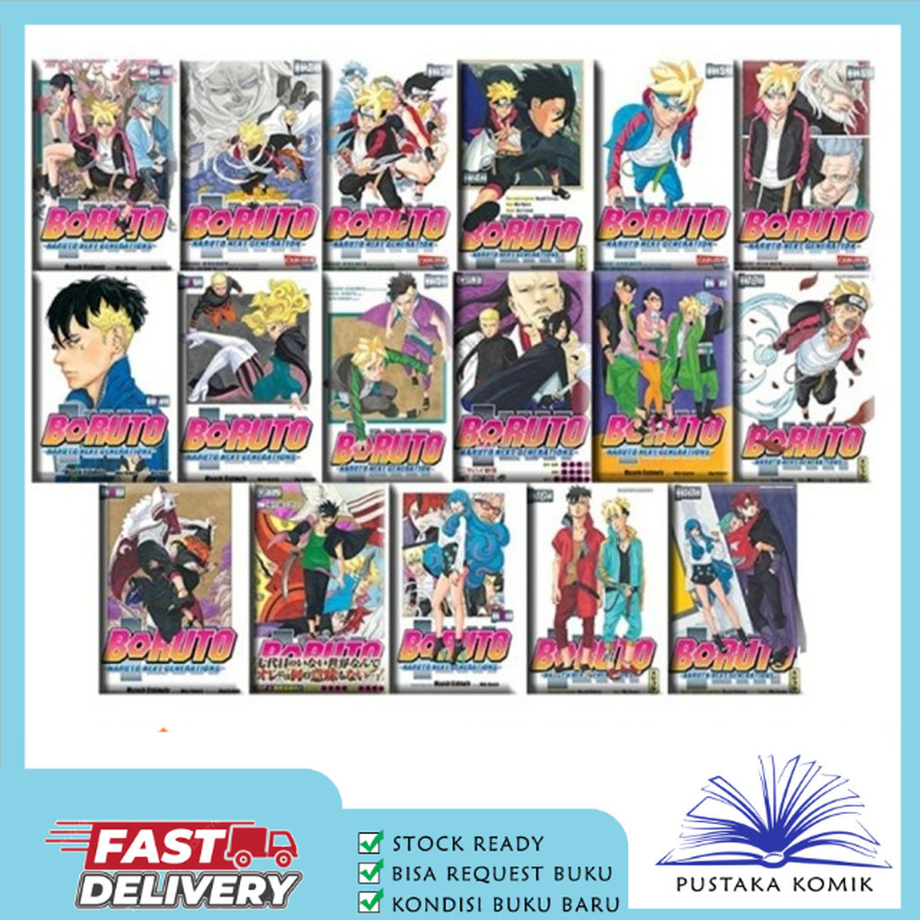 Komik Boruto Naruto Next Generations Full Set (20 book series)