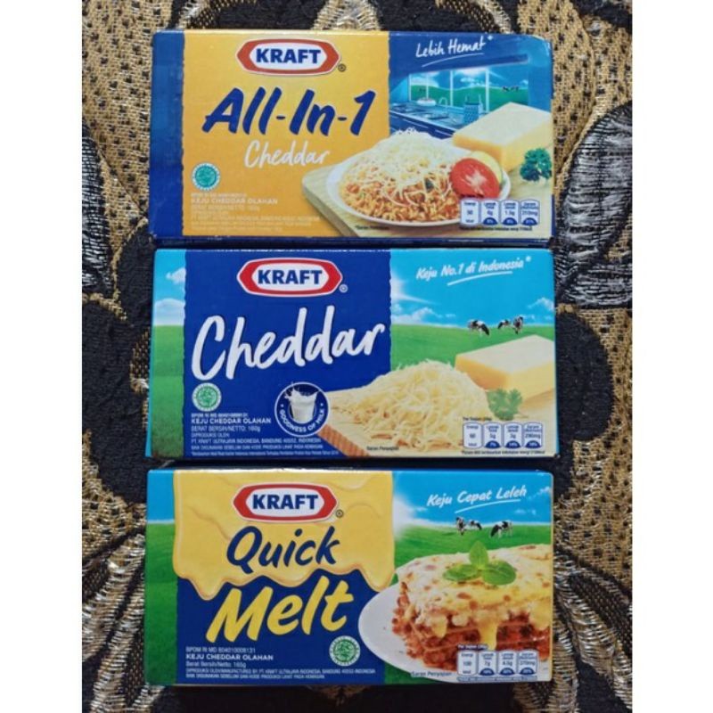 

KEJU KRAFT ALL IN 1, KEJU KRAFT CHEDDAR, KEJU KRAFT QUICK MELT 165GRAM - ARM