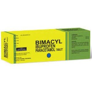 per box BIMACYL Strip 10 Tablet - Paracetamol Obat Penurun Panas / Demam Pereda Nyeri Sakit Kepala G