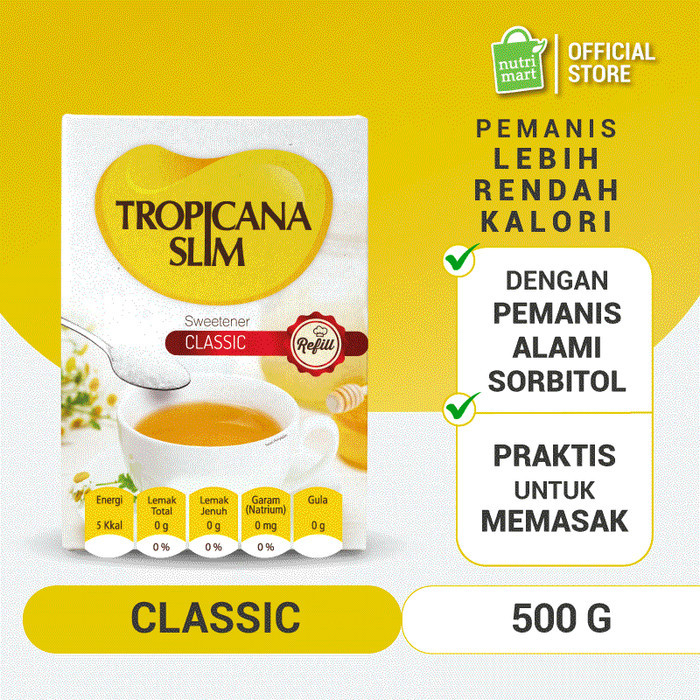 

Tropicana Slim Classic Refill 500gr - Pengganti Gula